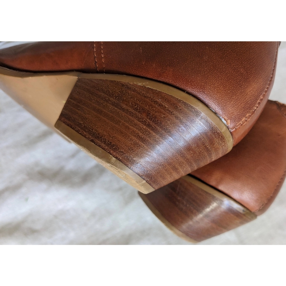 Durango Western Brown Leather Ankle Bootie - Picture 7 of 8